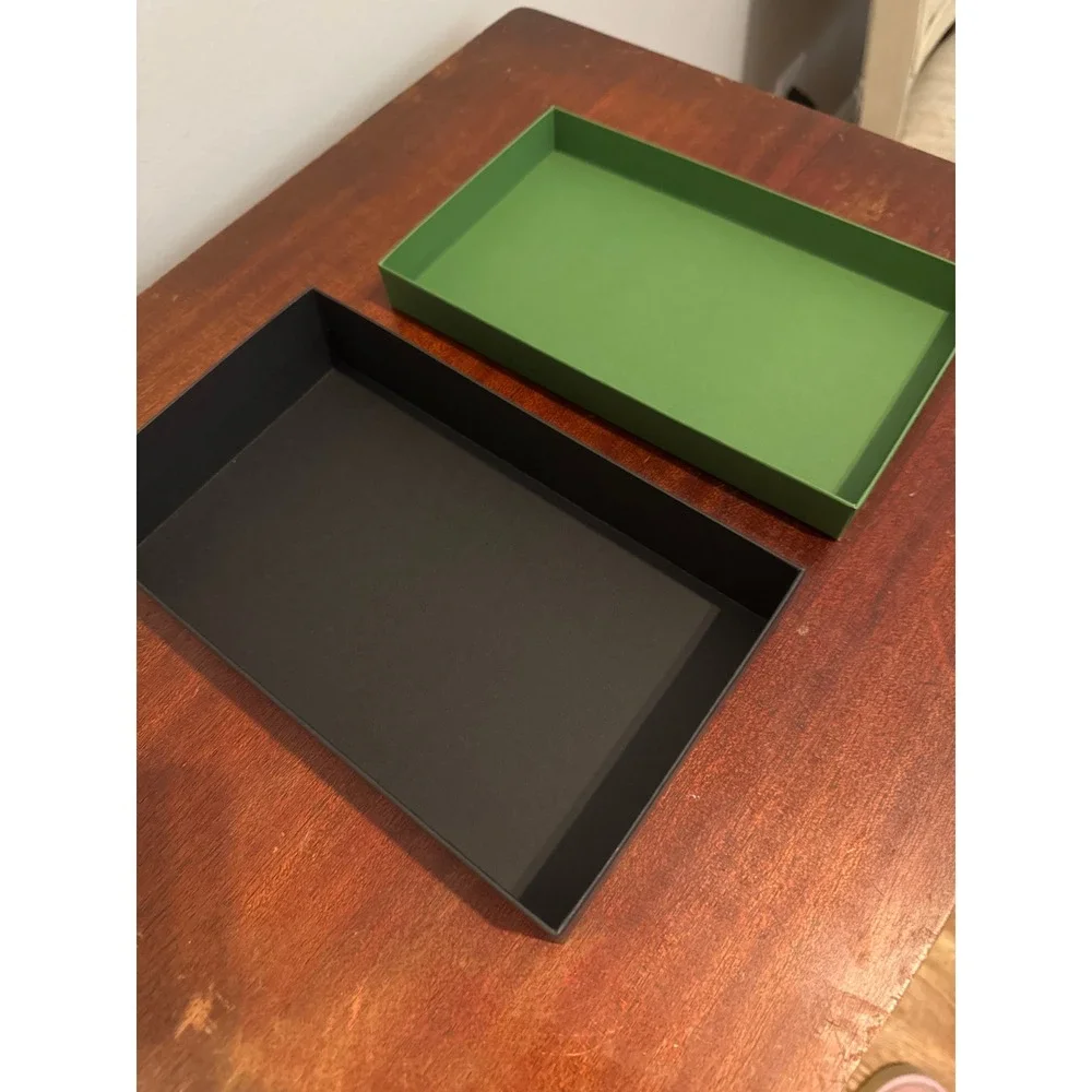 Kate Spade New York Green and Black Recycled Gift Storage Box Small Accessory